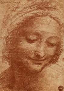 Ulu o le fafine poʻo SantAnna, tusia e Leonardo da Vinci, suʻesuʻe mo le ulu o Sant Annas atavali Madonna ma Tamaiti ma Sant Anna i le Louvre. O le mamanu o loʻo tuʻuina i le Gallerie dellAswed av Leonardo da Vinci