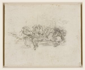 Leonardo da Vinci - RCIN 912339, En kavalkad ca 1503-4 av Leonardo da Vinci