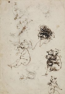 Leonardo da Vinci, objekt 1857.0110.1 - baksida (British Museum) av Leonardo da Vinci