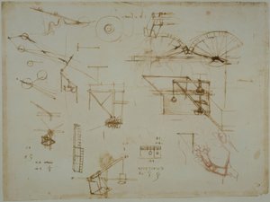 Mekaniska studier av Leonardo da Vinci