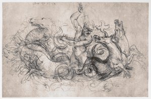 Neptunus, c1504 av Leonardo da Vinci
