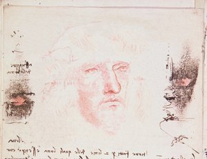Notes on the Changes of direction in Flight, manuskriptsida från Codici Rari III 35.2, fol. 10v från Treatise on the Flight of Birds, 1505 (penna och bläck på papper) av Leonardo da Vinci