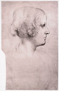 Porträtt av en flicka med mössa, 1493-1495 av Leonardo da Vinci