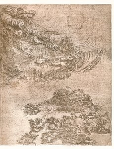 Representation av ett storm, c1472-c1519 1883. av Leonardo da Vinci