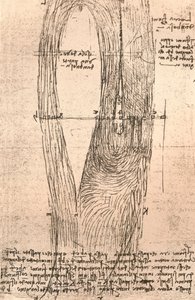 Skisskarta över Loire vid Amboise, Frankrike, c1472-c1519 1883 av Leonardo da Vinci