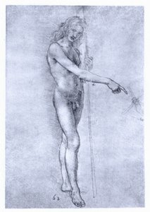 Johannes Döparen, c1478. av Leonardo da Vinci