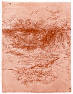 Storm i Alperna, c1503-1505 av Leonardo da Vinci