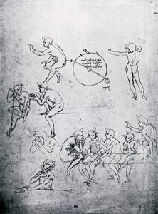Studier för The Adoration of the Magi and The Last Supper, 1400-talet 1930. av Leonardo da Vinci