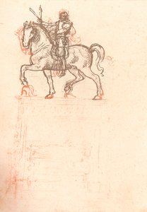 Studie för Sforza-monumentet, c1482-c1499 1883 av Leonardo da Vinci