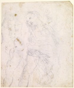 Studie av en madonna [baksida] av Leonardo da Vinci