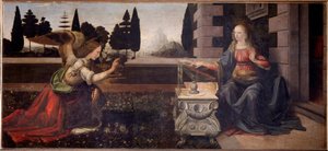Bebådelsen - 1472-1475 av Leonardo da Vinci