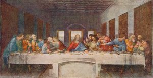Den sista måltiden, 1494-1498 av Leonardo da Vinci