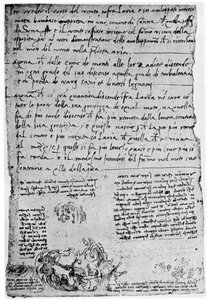 Banor av kastade stenar och droppar, sent 1400-tal eller tidigt 1500-tal 1954 av Leonardo da Vinci
