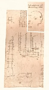 Två ritningar som illustrerar teorin om proportionerna av den mänskliga figuren, c1472-c1519 1883 av Leonardo da Vinci