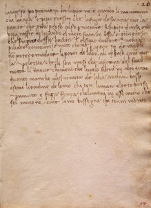 Osignerat utdrag från The Codex Trivulzianus av Leonardo da Vinci