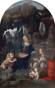 Jungfrun av klipporna av Leonardo da Vinci