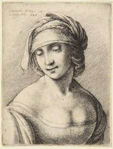 Kvinna med halsvärmare av Leonardo da Vinci