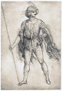 Ungdom i maskeraddräkt, 1506-1507 av Leonardo da Vinci