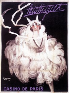 Affisch föreställande Mistinguett (Mistinguette) på Casino de Paris av Leonetto Cappiello