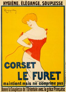 Le Furet korsett av Leonetto Cappiello