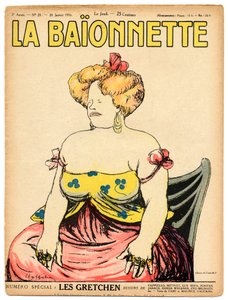 Omslag till "" La Baionnette", Satirical in Colors av Leonetto Cappiello