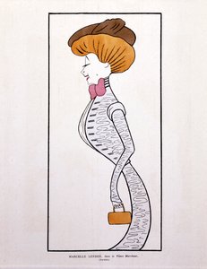 Marcelle Lender, i "Le Vieux Marcheur", tecknad serie av Leonetto Cappiello