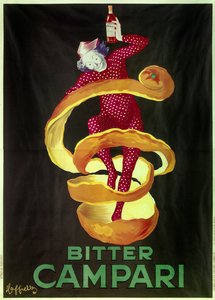 Affisch för aperitif Bitter Campari. Illustration av Leonetto Cappiello (1875-1942) 1921 Paris, dekorativ konst