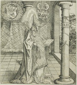 Saint Emesbertus, från Saints Connected with House of Habsburg av Leonhard Beck