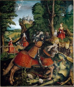 Saint George dräper draken (målning