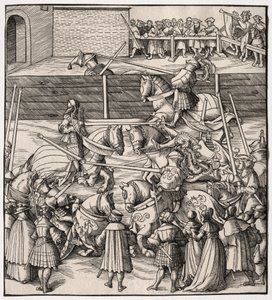 Konsten att tornerspela och luta, 1513-1518. av Leonhard Beck