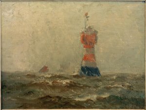 Roter Sands fyr i mynningen av Weser