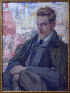 Porträtt av poeten Rainer Maria Rilke (1875-1926), av Pasternak, Leonid Osipovich (1862-1945). Olja på duk