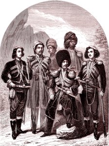 Transkaukasen och Georgien.Ryssland 1865. (Gravering)