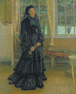 Marie Zacharias (1828-1907) Regnig dag, 1904
