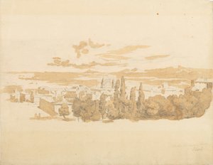 Utsikt över Frascati av Leopold Kerpel