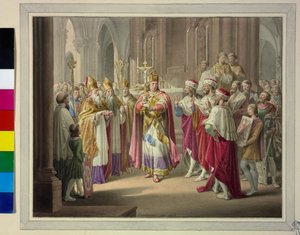 Val av kung 1273 av Leopold Kupelwieser