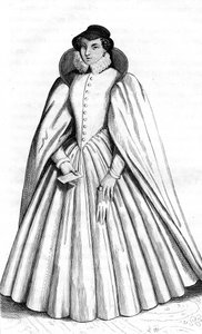 Caterina de Medici, franska vintagekläder XVI-talet Henri kungariket II, kung av Frankrike