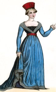 Marie de Fayel hustru till Renaud-de-Nanteuil och mor till Marguerite-de-Nanteuil, under Karl VII:s regeringstid