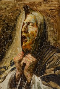 Hear O Israel (olja på pannå) av Leopold Pilichowski