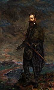 Porträtt av Theodor Herzl (olja på duk) av Leopold Pilichowski