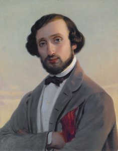 Porträtt av Ludwig August Frankl von Hochwart (1810-1894) av Leopold Pollak