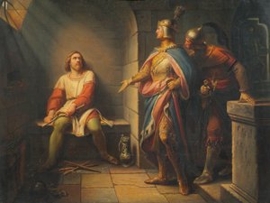 Ludwig den bayerska tillkännager sin frigivning till Fredrik den stilige 1314 och erbjuder honom medregenskap av Leopold Schulz