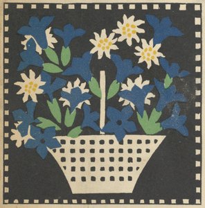 Korg med blommor, 1907. av Leopoldine Kolbe