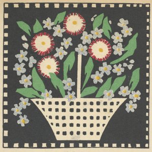 Korg med blommor, 1907. av Leopoldine Kolbe