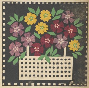 Korg med blommor, 1907. av Leopoldine Kolbe