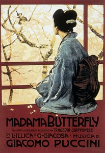 Omslag av Leopoldo Metlicovitz till partitur av operan Mrs Butterfly av Giacomo Puccini av Leopoldo Metlicovitz