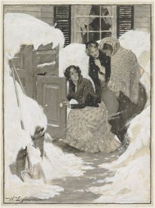 Sketch for a Book Illustration (akvarell) av Leroy William Jacobs