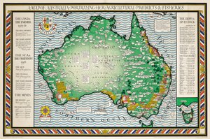En karta över Australien