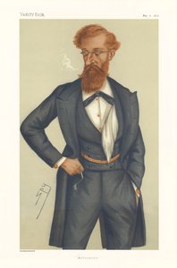James Ludovic Lindsay (Lord Lindsay) MP - porträtt stående
