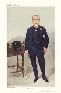 Sir David Lionel Goldsmid-Stern-Salomons - porträtt stående